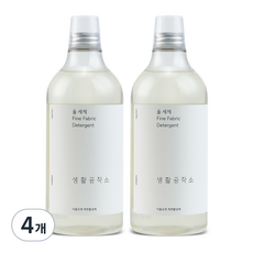 생활공작소 울세제 본품 라벤더향, 1L, 4개