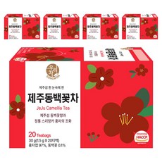 우리차 제주 동백꽃차, 5개, 20개입, 1.5g