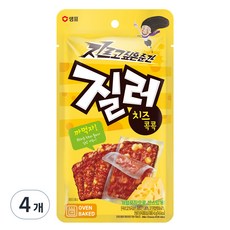 질러 까먹자 육포 포장천재 치즈콕콕, 45g, 4개