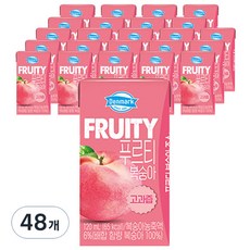 덴마크 푸르티 복숭아, 120ml, 48개