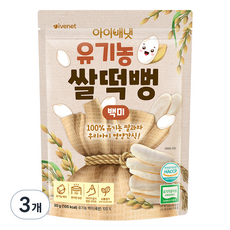 아이배냇 유아용 유기농 쌀떡뻥 30g, 3개, 백미