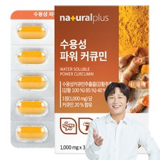 내츄럴플러스 수용성 파워 커큐민 30p, 30정, 1개