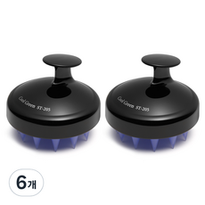 쿨그린 ST-205 샴푸브러쉬, 블랙, 6개