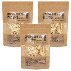 몸애조화 삼계탕과 함께 넣는 건조인삼 슬라이스, 35g, 3개