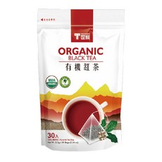 T世家 有機紅茶, 三角立體茶包, 100%MIT台灣原料, 產地直送, 2.5g, 30包, 1袋