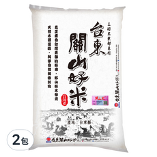 三好米 台東關山好米9kg 2包 (台灣產, 關山米), 9kg