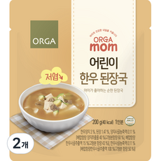 올가맘 저염 어린이 한우 된장국 5p, 1000g, 2개