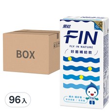 黑松 FIN 好菌補給飲料 300ml x 6入, 迅速補充水分和電解質, 等滲透壓配方, 低熱量, 96入