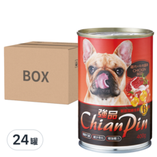 強品 犬餐罐, 牛肉 + 雞肉, 400g, 24罐