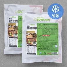 쏘이마루 채식 햄버거패티 (냉동), 210g, 2개