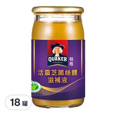 QUAKER 桂格 活靈芝菌絲體滋補液, 6罐, 60ml, 3盒