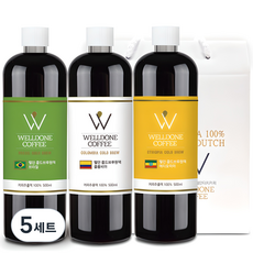 WELLDONE COFFEE 冰滴咖啡 3瓶禮盒, 巴西桑托斯 + 哥倫比亞 Supremo + 埃塞俄比亞伊爾加喬夫, 5套