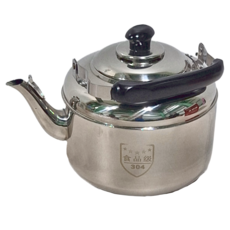 EDISH 304不鏽鋼大容量加厚燒水壺, 4L, Bake-Lite手柄, 食品級不鏽鋼, 1組