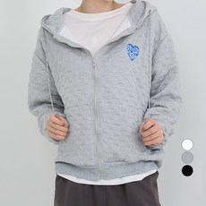 엘쏘 여성용 와플 후드 집업