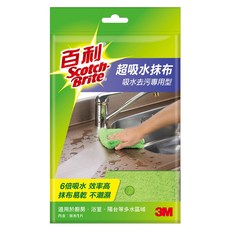 3M Scotch-Brite 百利 超吸水抹布 單片包, 1包
