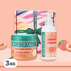 지오마 피치코코 바디스크럽 300g + 바디로션 250ml 세트, 3세트