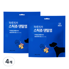 펫생각 하루치카 스틱츄 덴탈껌 14개입, 캥거루, 168g, 4개