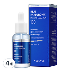 웰라쥬 리얼 히알루로닉 필링 솔루션, 30ml, 4개