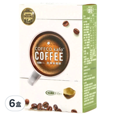 COFFCO kafo 防彈綠咖啡，全新升級配方，添加綠原酸，世界三大發明金獎，美國原裝, 10g, 7包, 6盒