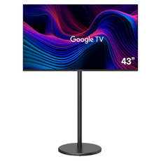 와이드뷰 FHD 블랙에디션 구글 스마트TV + V3 유압식 삼탠바이미 스탠드 세트, EKW43FA11(TV), EKWBYME78B(스탠드), 고객직접설치, 이동형 스탠드, 109cm(43인치)
