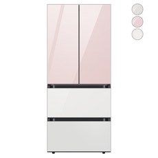 [색상선택형] 삼성전자 비스포크 키친핏 김치냉장고 플러스 방문설치, 글램 화이트