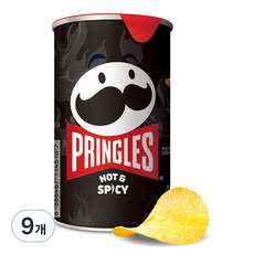 켈로그 프링글스 핫 앤 스파이시, 53g, 9개