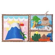 POOZPET 旅行日記 貓用嗅聞墊, 700*380mm, 毛氈布 搖粒絨, 1個, 70 x 38cm