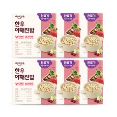 베이비본죽 실온 이유식 완료기 한우야채진밥, 180g, 6개