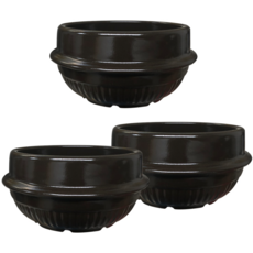해피정코리아 진뚝배기 직화찌개솥 해장기 A, 3개, 2호(외경 125mm)