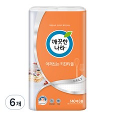깨끗한나라 아껴쓰는 키친타올, 140매, 48개
