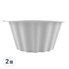 SiliPot 韓國鉑金矽膠 烘焙模具 Set 2, 輕鬆脫模, 易收納, 無需烘焙紙, 冷灰色, 2個