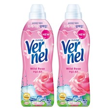 버넬 고농축 섬유유연제 와일드 로즈 본품, 900ml, 2개 2개, 900ml