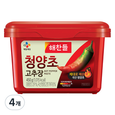 해찬들 청양초 고추장 450g 4개 상품 이미지