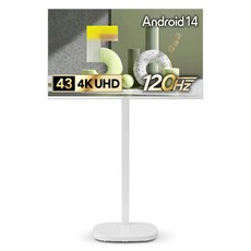 더함 4K UHD 돌비 AI 구글5.0 스마트TV 화이트 에디션 + 삼탠바이미 스탠드 큐브 세트, 109cm(43인치), UA431UHD M9GP CINEMA60 2025 WHITE, 스탠드형, 고객직접설치