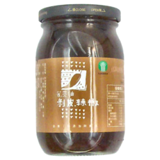 山海經脈 苦茶油剝皮辣椒, 450公克, 450g, 1罐