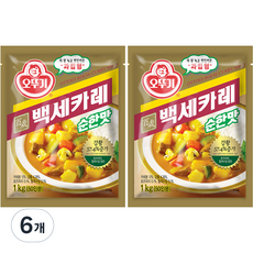 오뚜기 백세카레 순한맛, 1kg, 6개