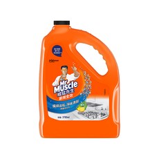 Mr Muscle 威猛先生 廚房清潔劑 清爽檸檬, 橫掃油垢 淨味清新 除菌99.9%, 容量3785ml, 3.785L, 1桶