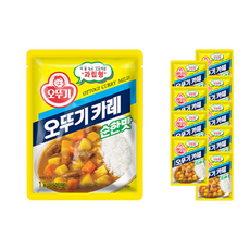 오뚜기 카레 순핫맛, 1kg, 10개