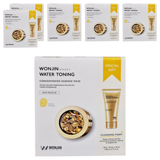 WONJIN EFFECT 原辰透明質酸面膜 新款金色膠囊面膜 30ml*10片+洗面乳80ml*1, 6組