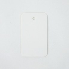 Inp 純色標籤標籤耳套 3*5cm, 白色, 300個