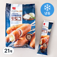 그릭슈바인 모짜렐라치즈 핫도그 (냉동), 80g, 21개