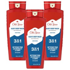올드스파이스 하이 인듀어런스 3 in 1 헤어 & 바디워시, 532ml, 3개