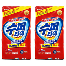 小蘇打加洗衣粉補充裝, 2包, 5kg
