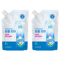 온더바디 코튼풋 발을 씻자 풋샴푸 쿨링 리필, 1개입, 2개, 500ml 바디/세안