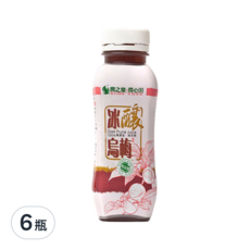 潤之泉潤心田 冰釀烏梅汁, 330ml, 無防腐劑, 無色素, 無人工香料, 6瓶