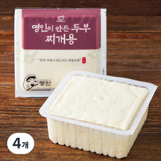 한둘 명인이 만든 두부 찌개용, 450g, 4개