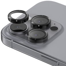 신지모루 메탈 프레임 링 휴대폰 카메라 렌즈 강화유리 액정보호필름 블랙