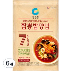 대상 청정원 짬뽕밥양념, 30g, 6개