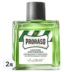 PRORASO 鬍後水 綠標 薄荷 100ml, 2瓶