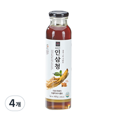 허니비푸드 꿀을그린사람들 인삼청, 400g, 4개